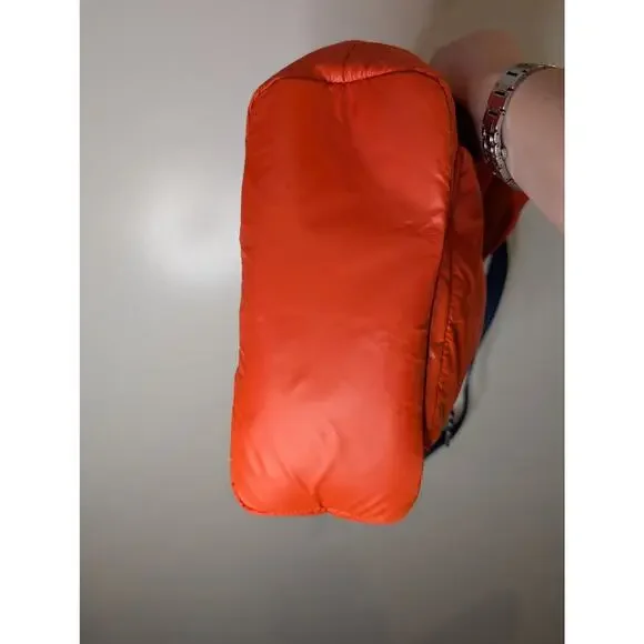 Nautica Burnt Orange Crossbody Hobo Bag Hidden Treasure Navy Strap NWT - Picture 11 of 12